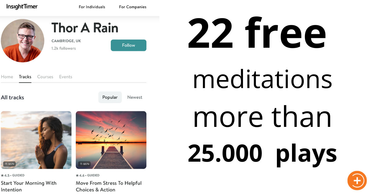 Insight Timer 22 free meditations more than 25,000 plays