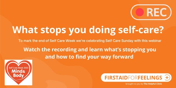 Webinar: What stops you doing self-care?